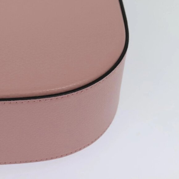 VERSACE Shoulder Bag Leather Pink Gold Auth 114697V - Picture 14 of 16